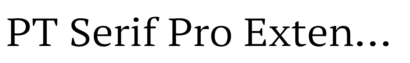 PT Serif Pro Extended Book